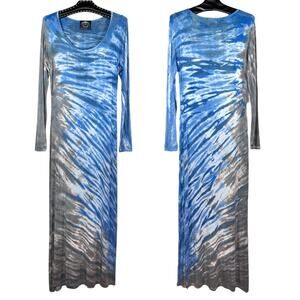 Bird & Vine Tie Dye Long Sleeve Maxi Dress Small NWOT